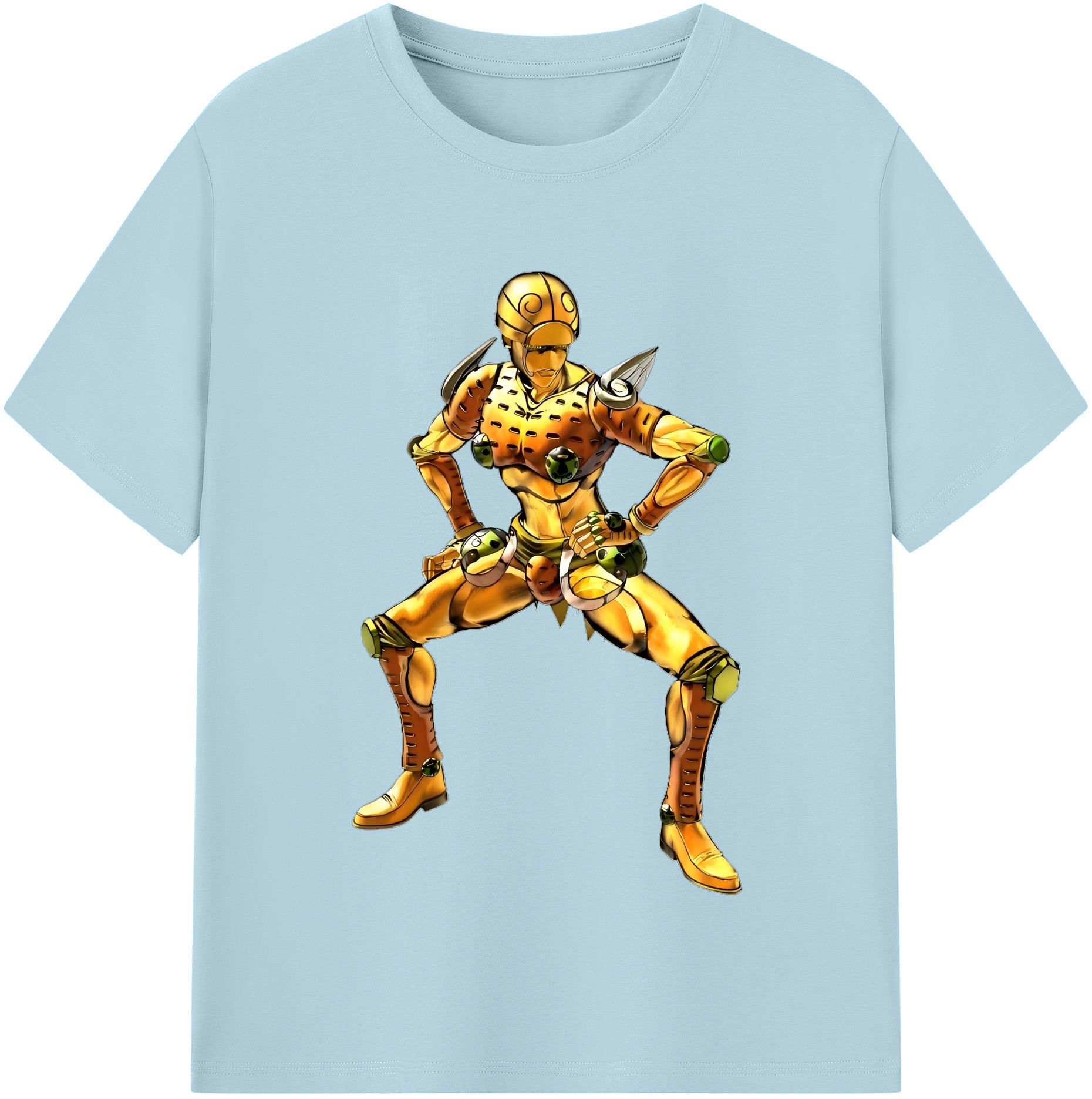 （画像用） ジョジョの奇妙な冒険 ジョルノ?ジョバァーナ JoJo's Bizarre Adventure Giorno Giovanna 綿100％半袖Tシャツ（フロントプリント）